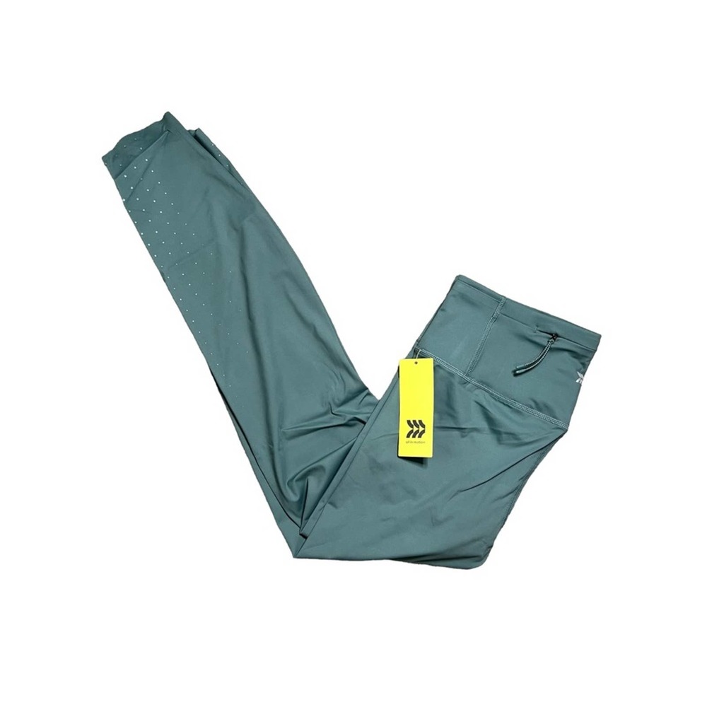 All In Motion Women's Sculpted Jade Sleek Run Quick Dry Raw Hem Leggings NWT - Picture 3 of 7